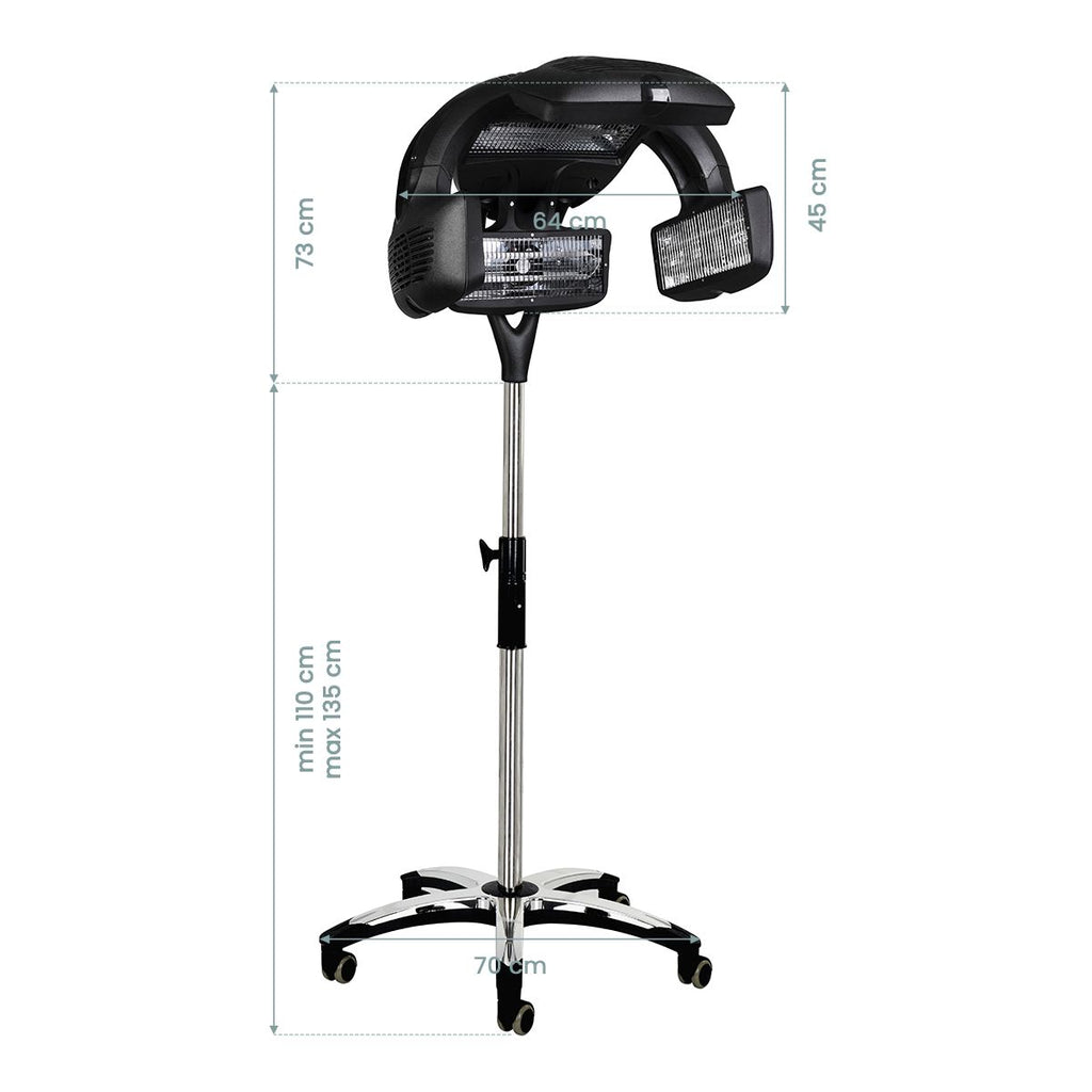 GABBIANO gulvmodell INFRAZONE Y-707 svart