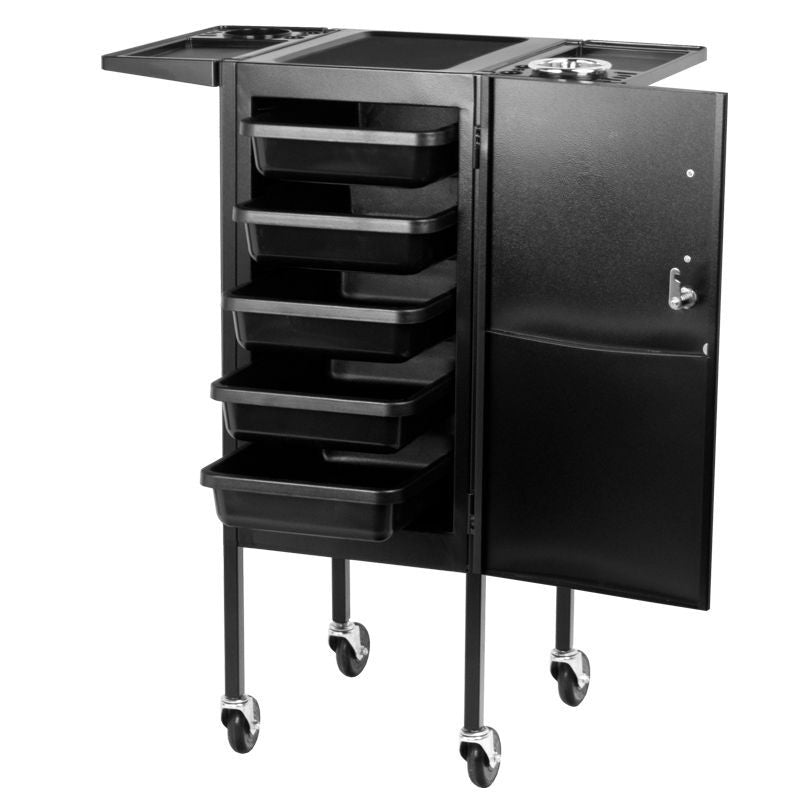 Gabbiano frisørvogn deluxe 500 svart