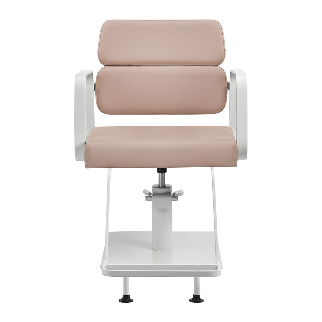 Gabbiano frisørstol Porto hvit beige
