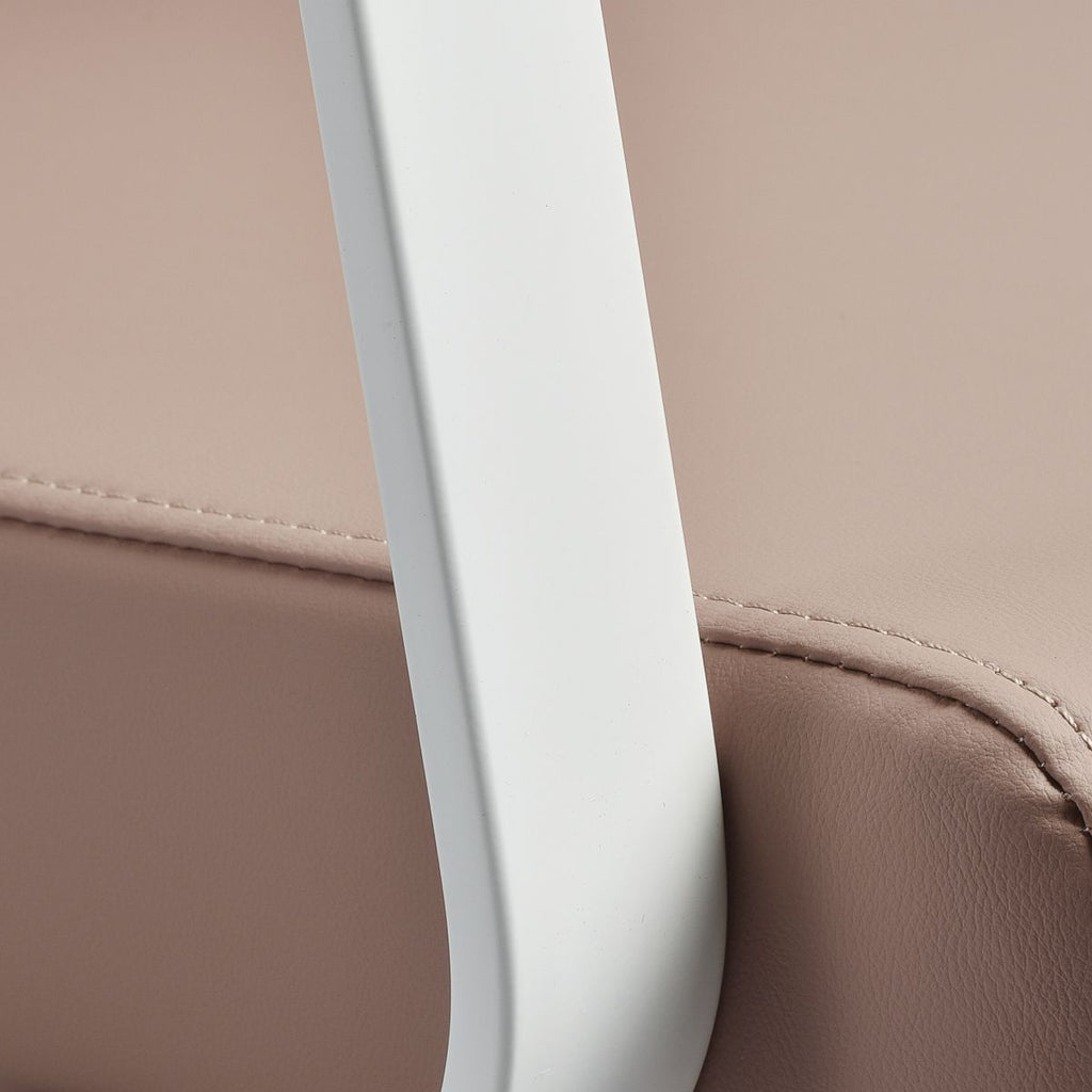 Gabbiano frisørstol Porto hvit beige