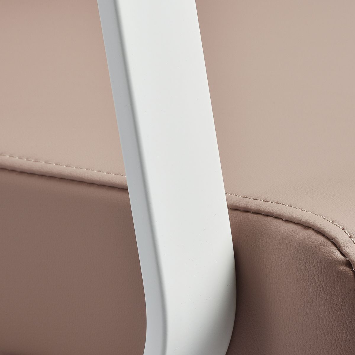 Gabbiano frisørstol Porto hvit beige