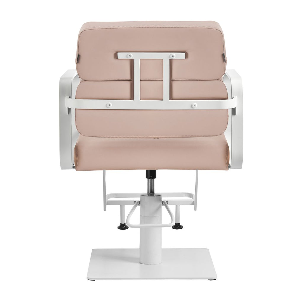 Gabbiano frisørstol Porto hvit beige